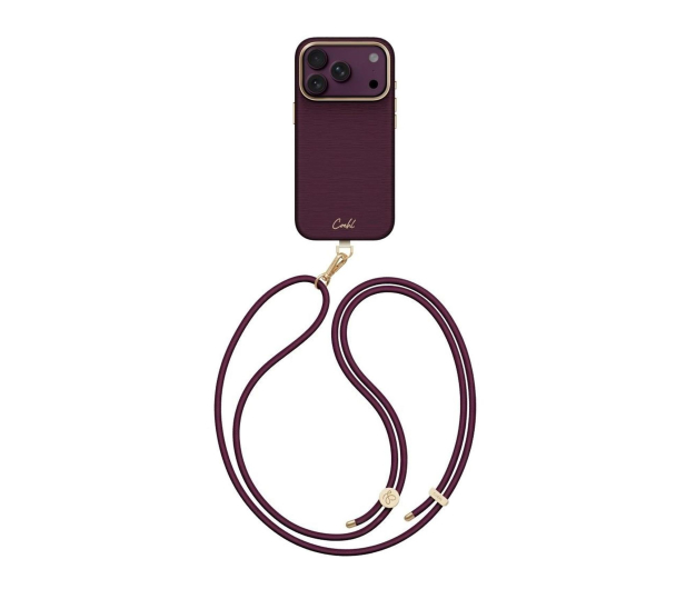 Uniq Coehl Mirelle do iPhone 18 Pro Magnetic bordowy - 1611995 - zdjęcie